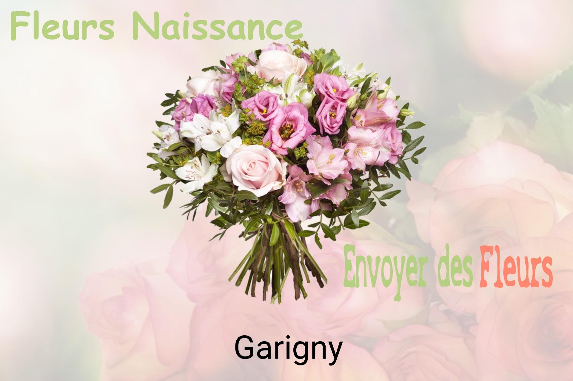 Bouquet de fleurs de naissance livré à Garigny